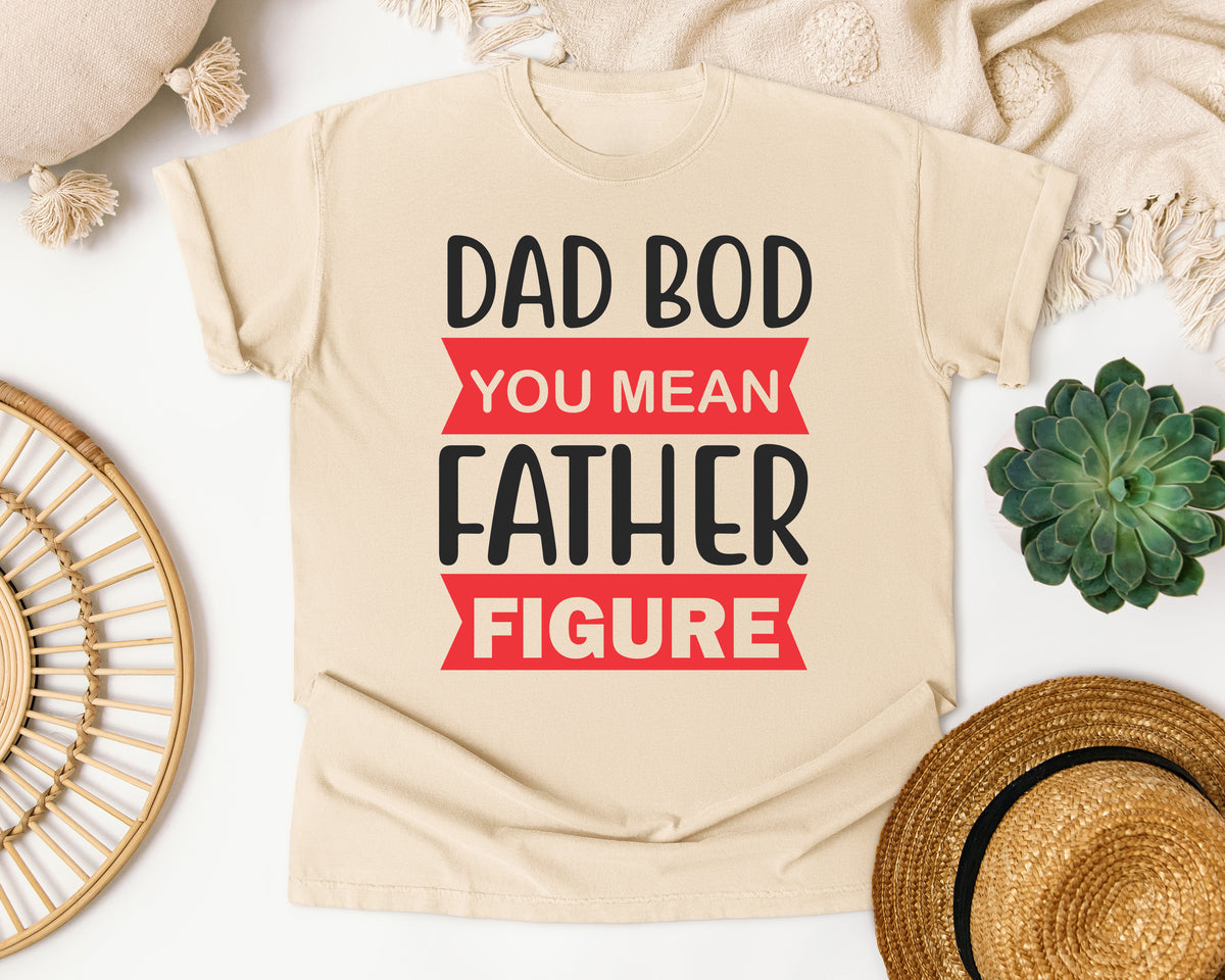 Dad Bod You Mean Father Figure Red graphic tee in Ivory