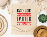 Dad Bod You Mean Father Figure Red graphic tee in Ivory