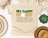 My Daddy Is My Hero White graphic tee in Ivory