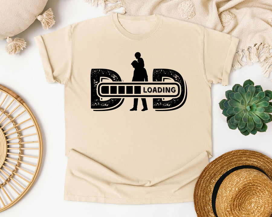 Dad Loading White graphic tee in Ivory