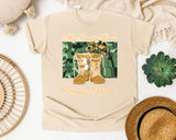 My Daddy Wears Combat Boots graphic tee in Ivory