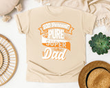 100 Percent Pure Super Dad White graphic tee in Ivory