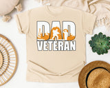 Dad Veteran graphic tee in Ivory