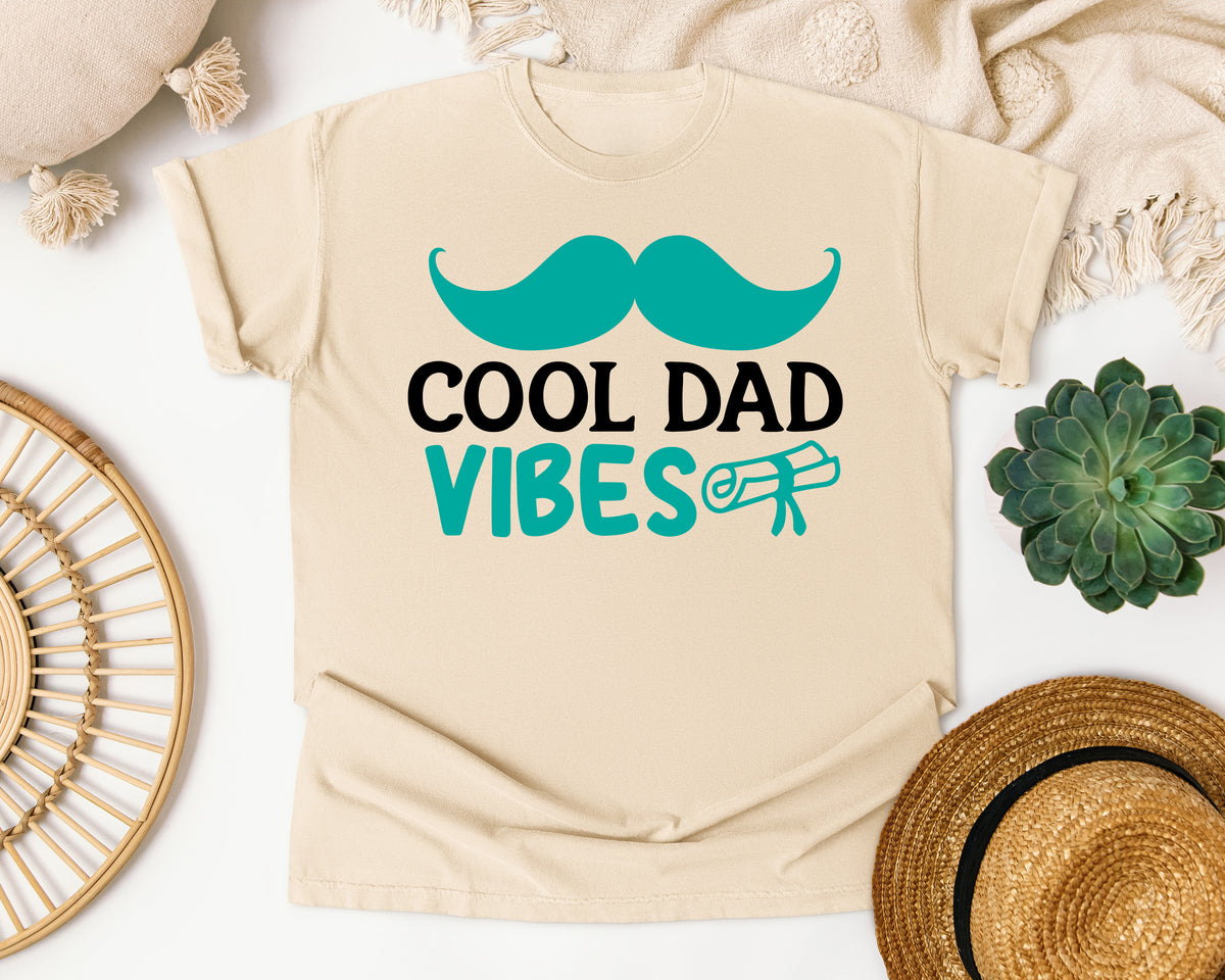 Cool Dad Vibes graphic tee in Ivory