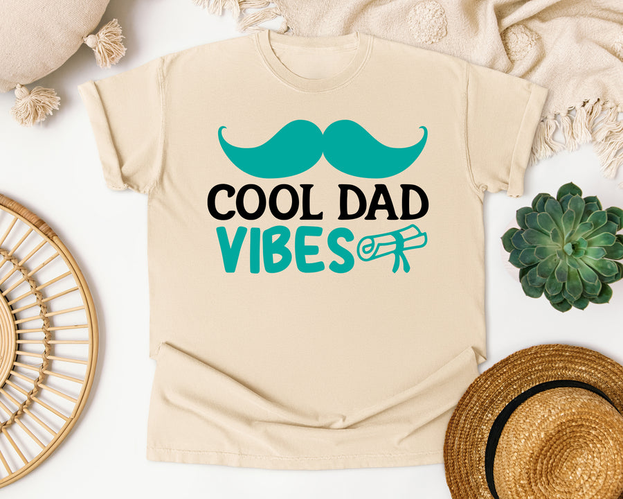 Cool Dad Vibes graphic tee in Ivory