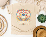 Back To School Education Heart graphic tee in Ivory