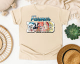 Farmer Dad Grey 2 graphic tee in Ivory