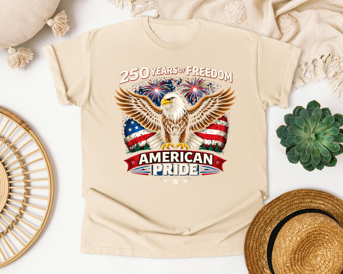 250 Years Of Freedom American Pride graphic tee in Ivory