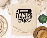 Teacher Fuel graphic tee in Ivory
