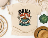 Grill Master Dad Brown graphic tee in Ivory