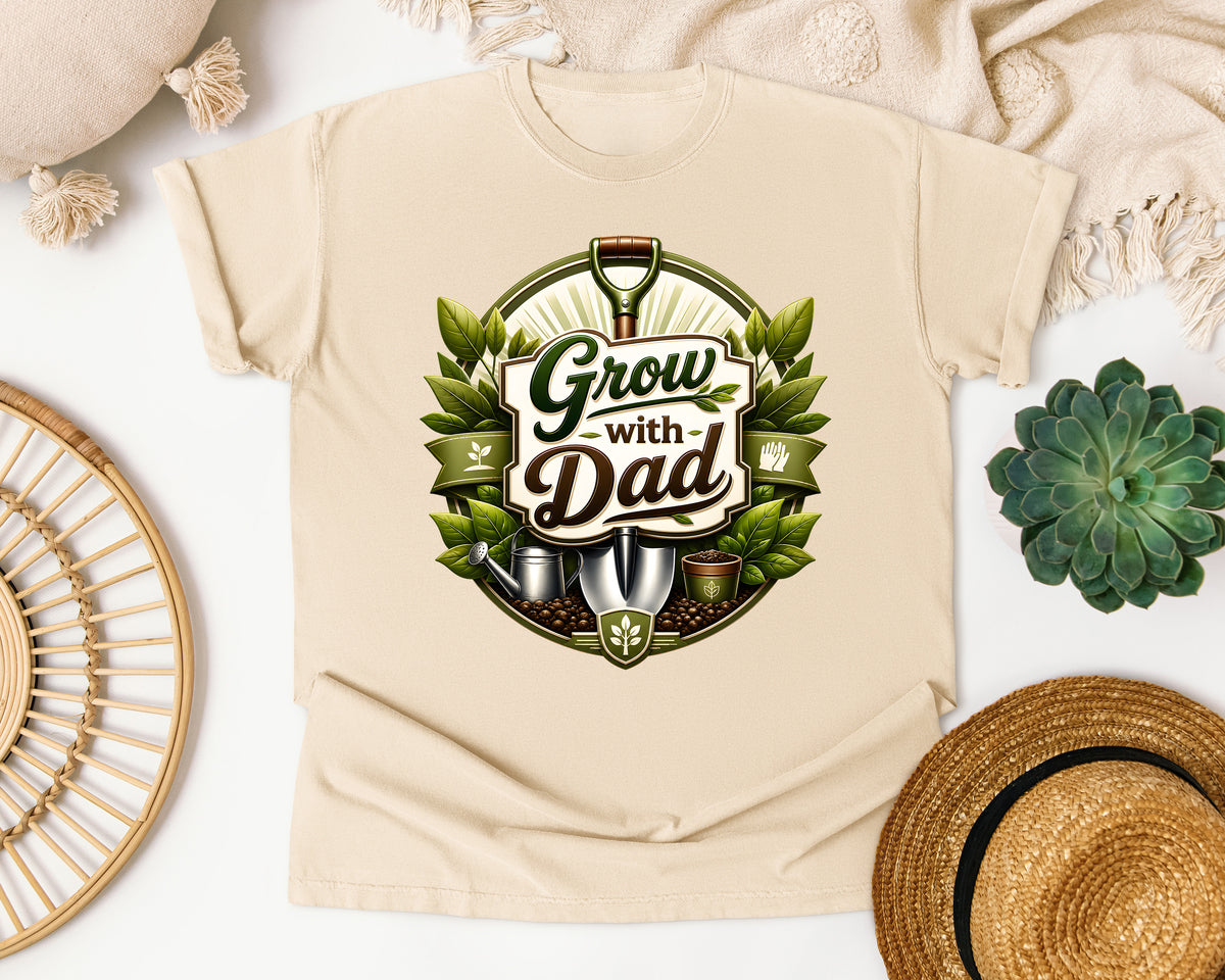 Grow With Dad graphic tee in Ivory