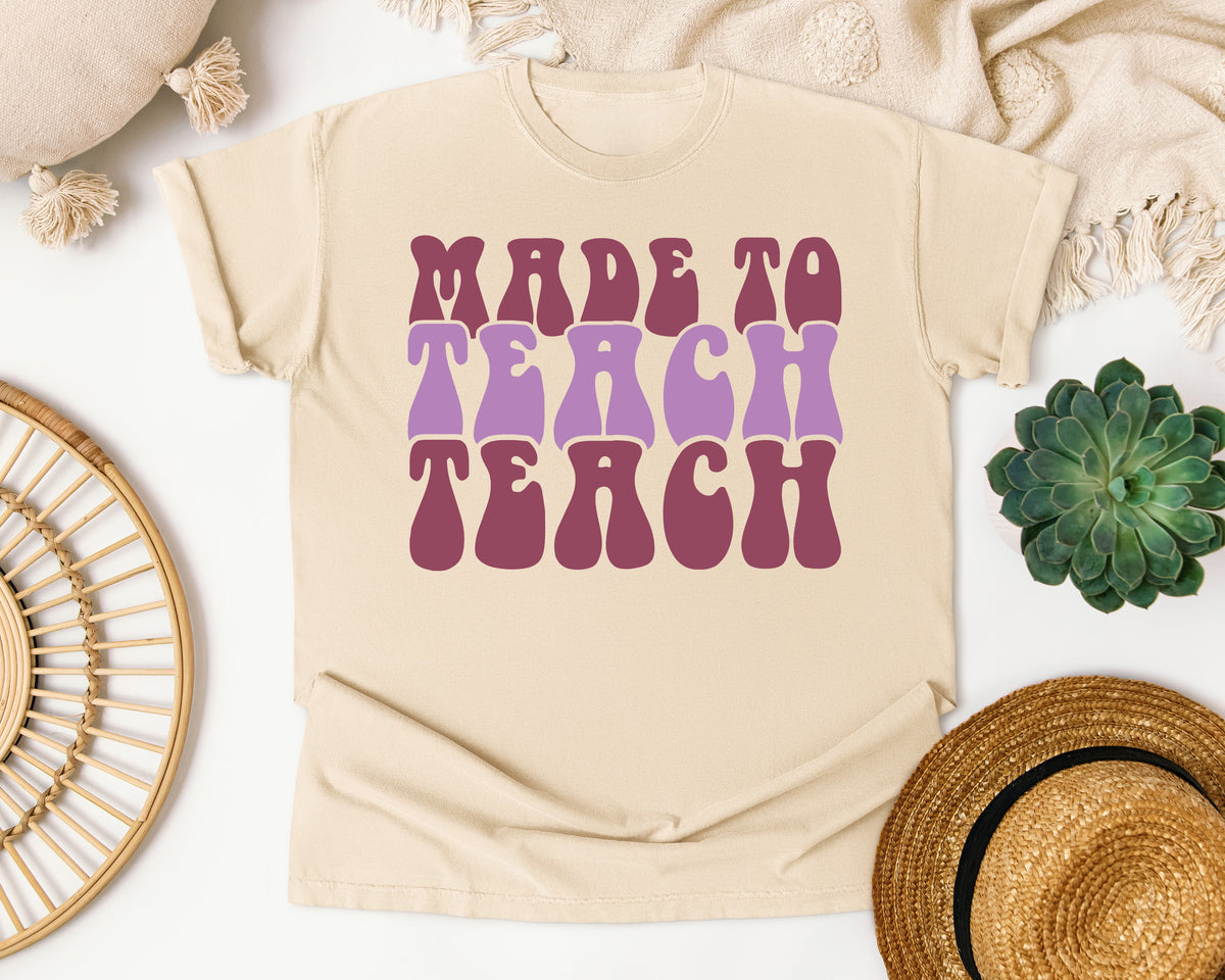 Made To Teach graphic tee in Ivory