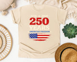 250 Years American Freedom graphic tee in Ivory