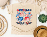 American Dad graphic tee in Ivory