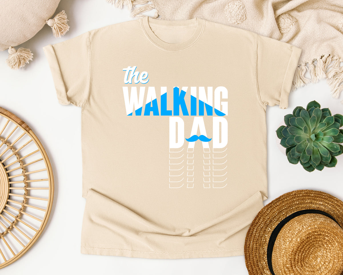 The Walking Dad White graphic tee in Ivory