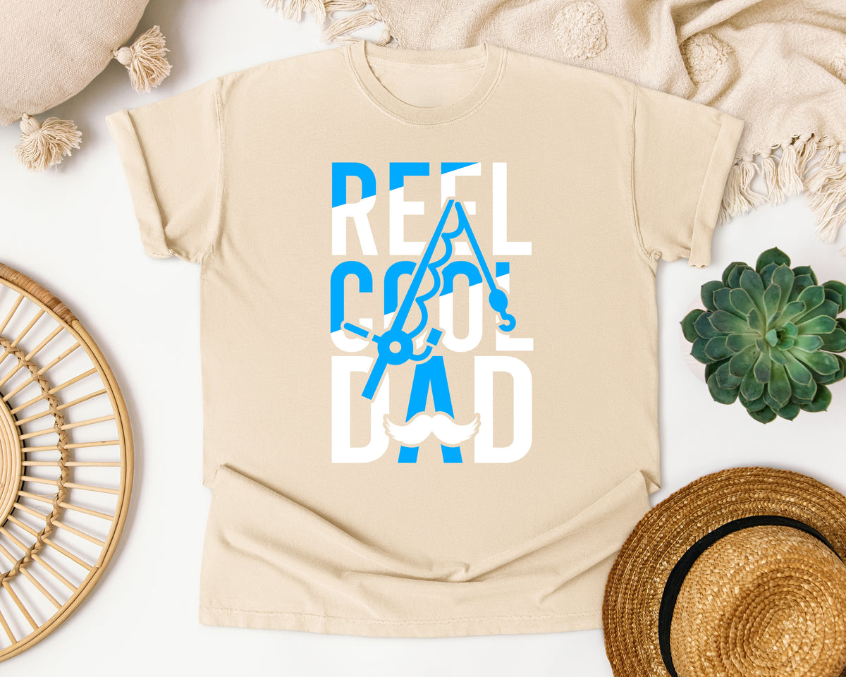 Reel Cool Dad White 4 graphic tee in Ivory