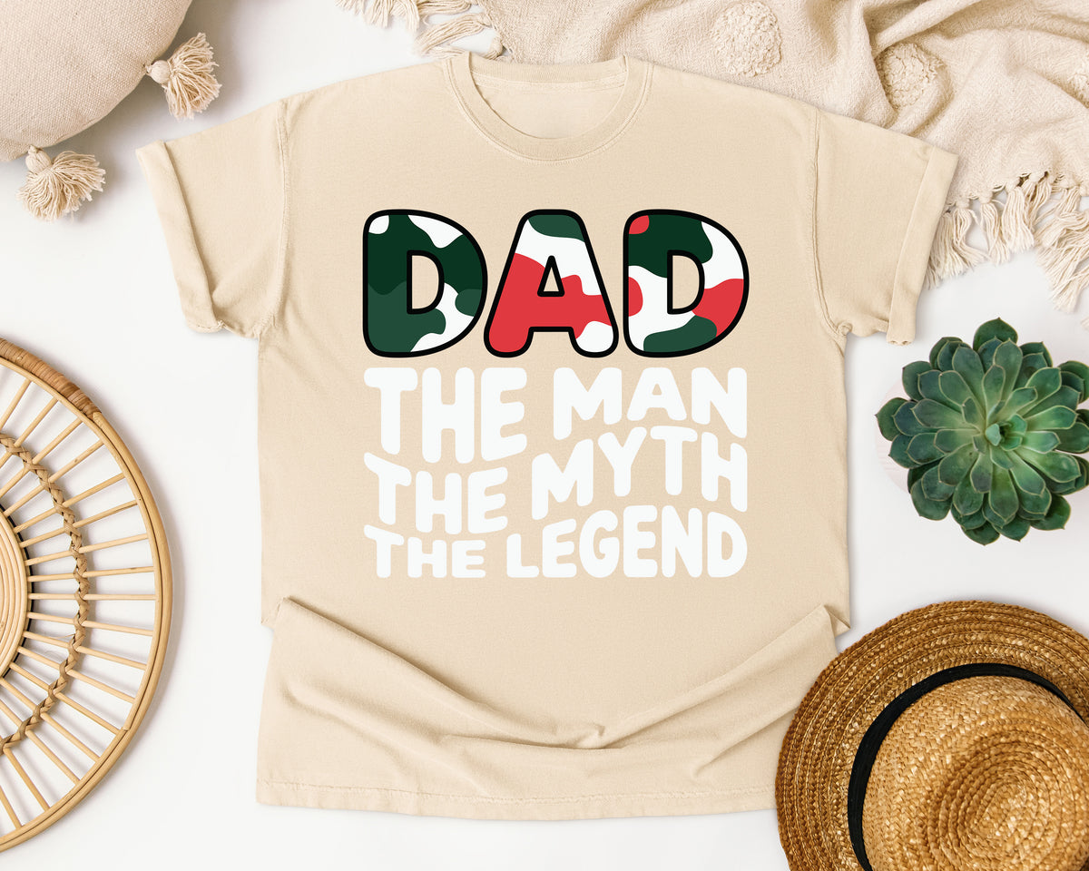 Dad The Man The Myth The Legend White graphic tee in Ivory