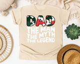 Dad The Man The Myth The Legend White graphic tee in Ivory