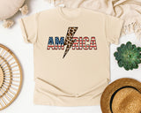 America Grey 2 graphic tee in Ivory