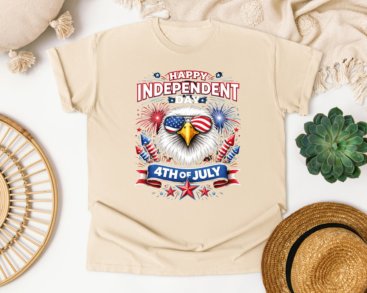 Happy Independence Day 4th Of July graphic tee in Ivory