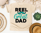 Reel Great Dad graphic tee in Ivory