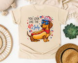 You Look Like The 4th Of July Brown graphic tee in Ivory