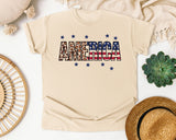 America Grey 3 graphic tee in Ivory