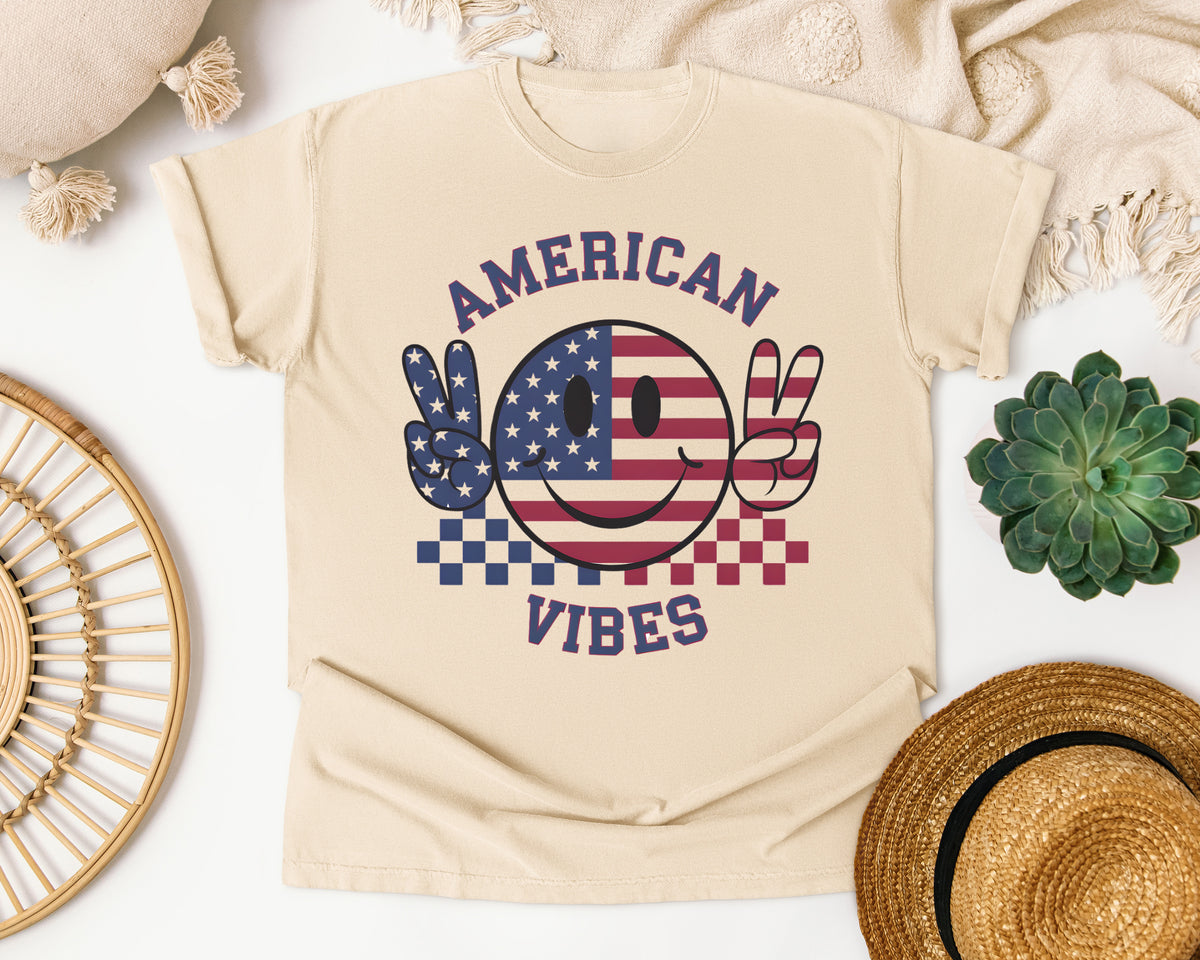 American Vibes graphic tee in Ivory