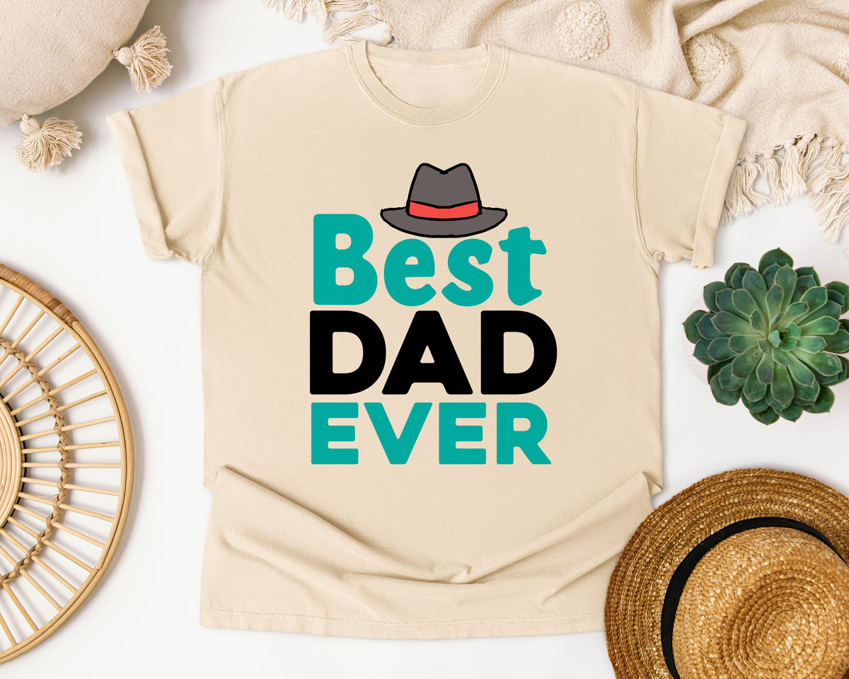 Best Dad Ever Grey 5 graphic tee in Ivory