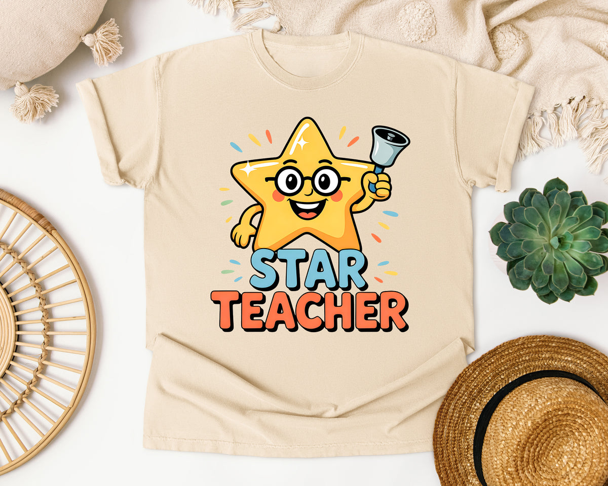 Star Teacher graphic tee in Ivory