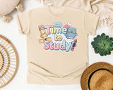 Time To Study graphic tee in Ivory
