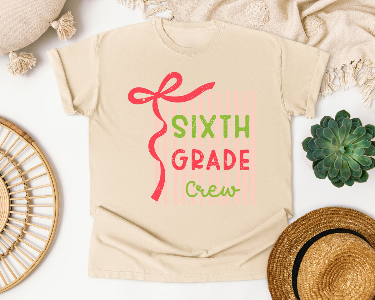 Sixth Grade Crew graphic tee in Ivory