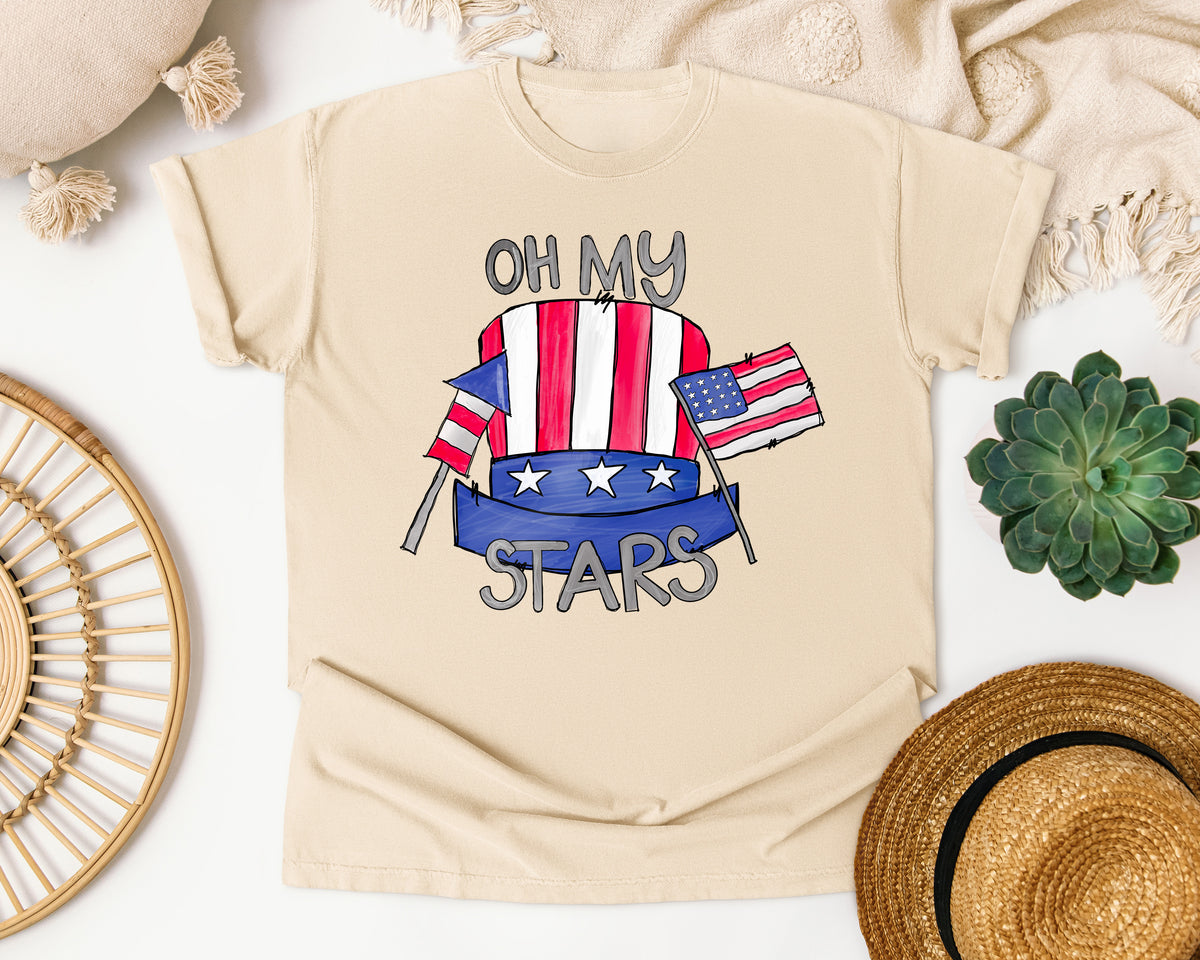 Oh My Stars Grey graphic tee in Ivory
