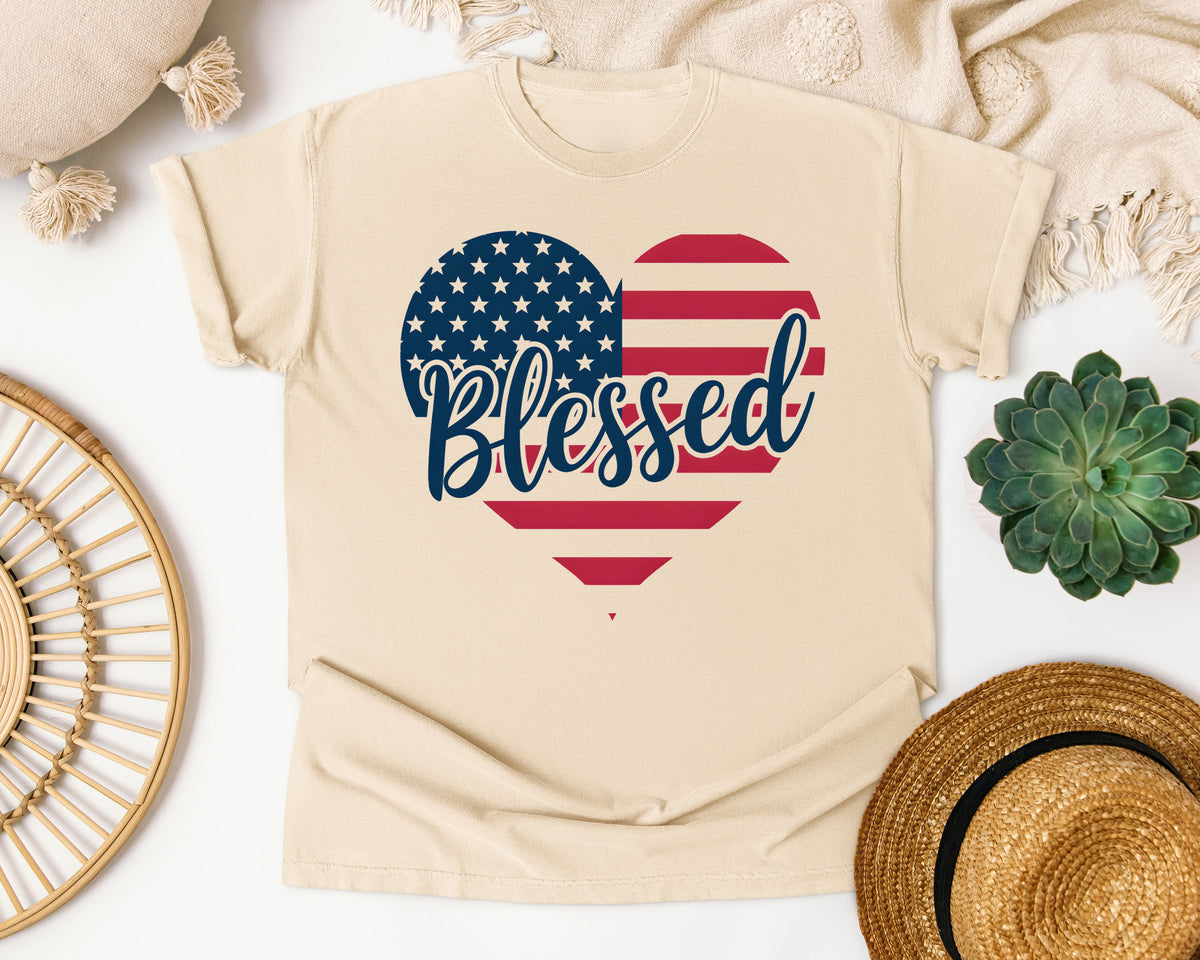 Blessed graphic tee in Ivory