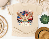 Land Of The Free Since 1776 graphic tee in Ivory