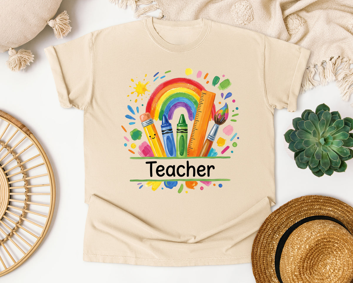 Teacher Grey 2 graphic tee in Ivory
