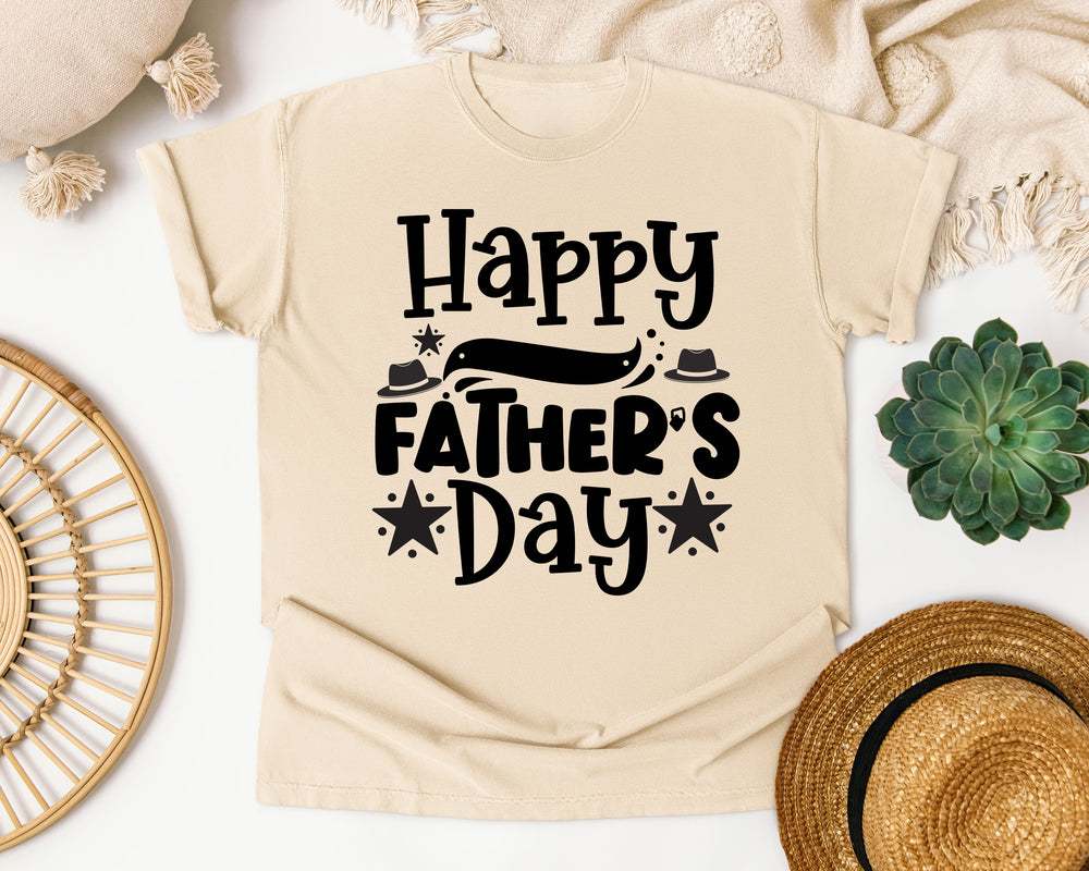 Happy Father's Day graphic tee in Ivory