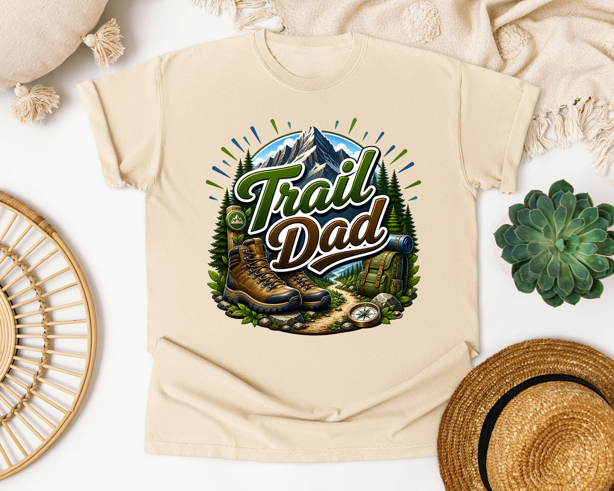 Trail Dad graphic tee in Ivory