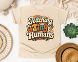 Teaching Tiny Humans Retro graphic tee in Ivory