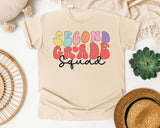 Second Grade Squad graphic tee in Ivory