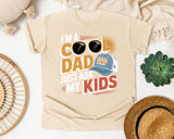 I'm A Cool Dad Just Ask My Kids White 2 graphic tee in Ivory