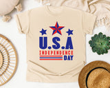 USA Independence Day graphic tee in Ivory