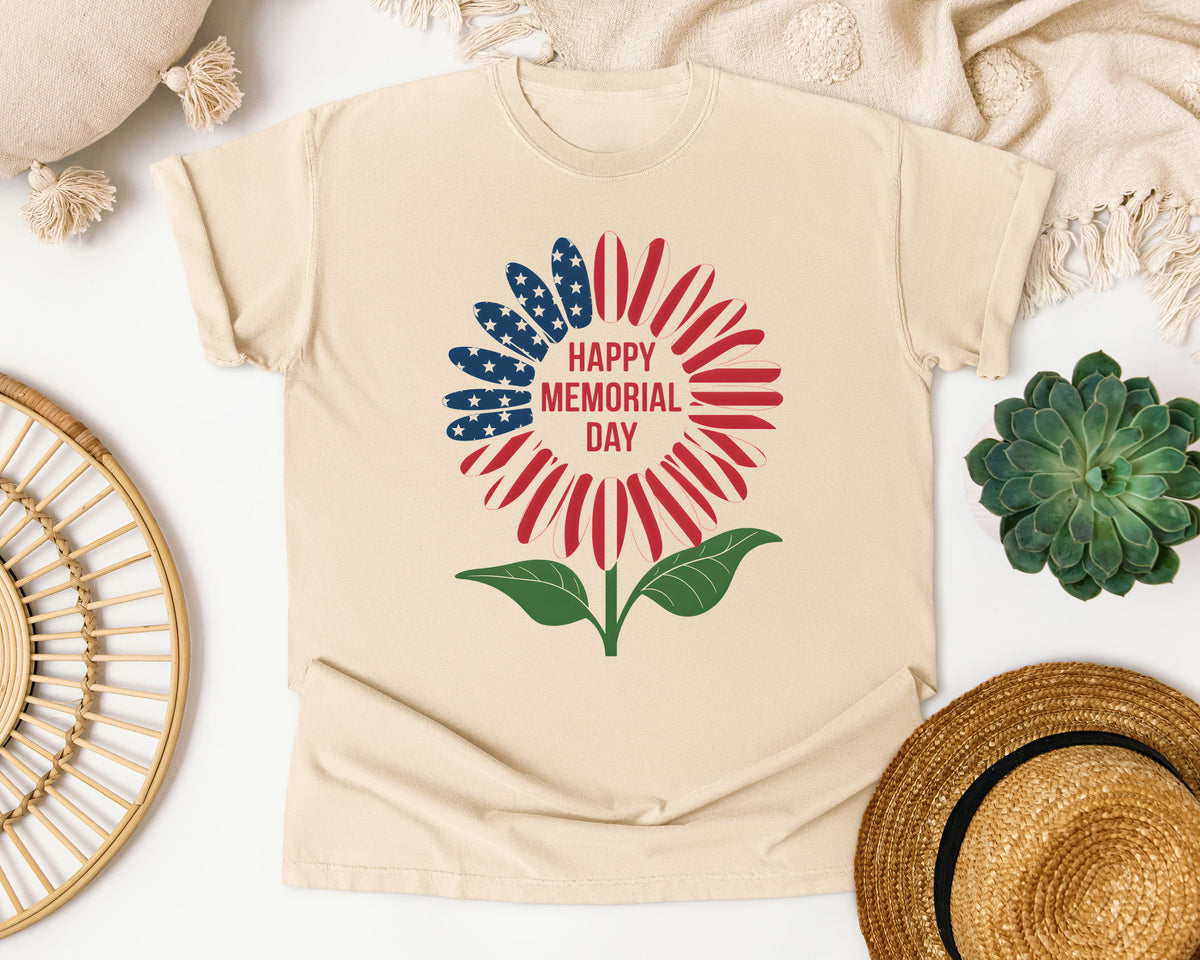 Happy Memorial Day Pink graphic tee in Ivory