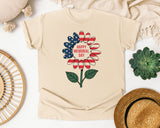 Happy Memorial Day Grey graphic tee in Ivory