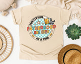 Surviving Fatherhood One Beer At A Time Grey graphic tee in Ivory