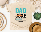 Dad Joke Loading Teal 3 graphic tee in Ivory