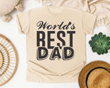 World's Best Dad White 2 graphic tee in Ivory