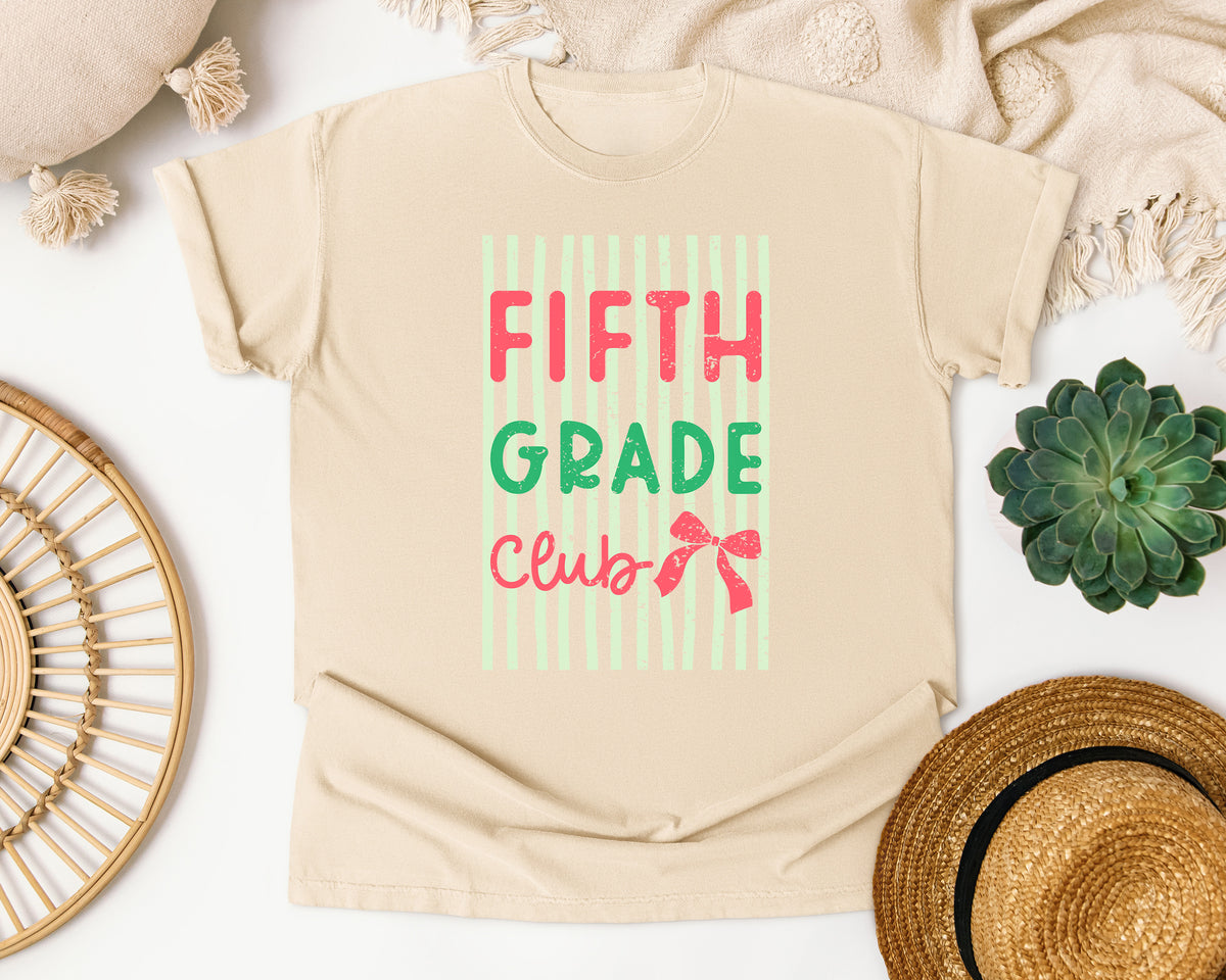 Fifth Grade Club graphic tee in Ivory