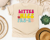 Little Miss Pre-K graphic tee in Ivory
