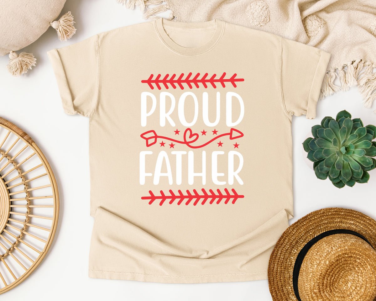 Proud Father White 3 graphic tee in Ivory